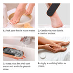 Load image into Gallery viewer, Pumice Stone Foot File   Wooden Pedicure Feet Scrubber with Handle for Callus