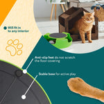 Load image into Gallery viewer, Interactive Cat Toys for Indoor Cats Green Spinning 360 Degrees Moving Mouse Pad