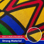Load image into Gallery viewer, G128 Haiti Haitian Flag  3x5 Ft  Printed 150D Polyester  Indoor/Outdoor, Vibrant Colors, Brass Grommets, Quality Polyester, Much Thicker More Durable Than 100D 75D Polyester