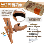 Load image into Gallery viewer, Guitar Holder Wall Mount Ash Wood Guitar Hanger Hook Stand Rack Hardwood Beige