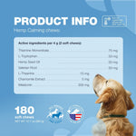 Load image into Gallery viewer, Chewables for Dogs Hemp Calming with Chamomile Extract Chicken Flavored Various