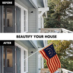 Load image into Gallery viewer, Combo Pack 6 Ft Tangle Free Aluminum Spinning Flagpole White Bennington 76