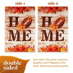 Load image into Gallery viewer, G128 Garden Flag Home Football on Rustic Wood  12x18 Inch  Printed Blockout Polyester  Fall Decoration