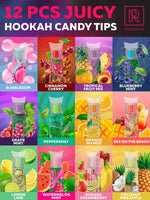 Load image into Gallery viewer, Candy Hookah Tips 12 pcs Glow in The Dark Jolly Tips Individually Wrapped