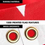 Load image into Gallery viewer, G128 Combo Pack: 6 Ft Tangle Free Spinning Flagpole (Silver) &amp; Turkey Flag 3x5 Ft Printed 150D Polyester, Brass Grommets (Flag Included) Aluminum Flag Pole