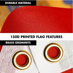 Load image into Gallery viewer, G128 Combo Pack: 6 Ft Tangle Free Spinning Flagpole (Black) &amp; Hungary Coat of Arms Flag 3x5 Ft Printed 300D Polyester, Brass Grommets (Flag Included) Aluminum Flag Pole