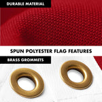 Load image into Gallery viewer, G128 Combo Pack: 5 Ft Tangle Free Aluminum Spinning Flagpole (Silver) &amp; Florida FL State Flag 2.5x4 Ft, StormFlyer Series Embroidered 220GSM Spun Polyester  Pole with Flag Included