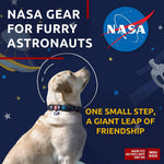 Load image into Gallery viewer, Nylon Dog Collar Adjustable for Large Dogs 12 - 19 in Neck x 1 in Wide NASA Color