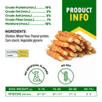 Load image into Gallery viewer, Dog Treats Biscuits Sticks Chicken Wrapped Human Grade Meat 10.6 oz  Natural Dried Snacks Rawhide  Free &amp; Grain Free Long Lasting Chews for Large &amp; Small Dogs  Best for Training &amp; Healthy Teeth
