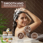 Load image into Gallery viewer, Coconut Shampoo and Conditioner Set 16 Fl Oz Set of 2 Sulfate Free Deep Moisturizing Hydrating Anti Frizz Formula for Women and Men Professional Salon Grade Dry Damaged Hair Care Products