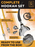 Load image into Gallery viewer, Mini Hookah Set With Everything Silver Hookah Set Portable Hookah Set For Car