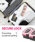 Load image into Gallery viewer, Weekly Pill Organizer 1 time a Day Pill Box 7 Day with Enhanced Waterproof Seal Pink Large compartments Hold Big Vitamins &amp; Supplements Upgraded Locking lids for Home &amp; Travel use Durable Hard case