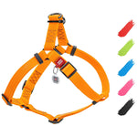 Load image into Gallery viewer, WAUDOG Waterproof Dog Harness Adjustable Dog Harness for Large Dogs Small and Medium Dogs Heavy Duty Dog Harness with Durable Metal Clasp and QR Dog Tag Boy &amp; Girl Dog Harness Orange (16 22in)