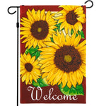 Load image into Gallery viewer, Home Decorative Fall Garden Flag Welcome Quote Autumn Sunflowers Garden Yard