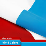 Load image into Gallery viewer, G128 Luxembourg Luxembourgers Flag  3x5 Ft  LiteWeave Pro Series Printed 150D Polyester  Country Flag, Vibrant Colors, Brass Grommets, Thicker and More Durable Than 100D 75D Polyester
