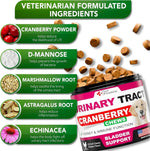 Load image into Gallery viewer, Dog UTI Treatment Cranberry Supplement for Dogs UTI Bladder Control 120 Chews