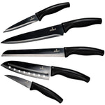 Load image into Gallery viewer, Kitchen Knife Set Professional Titanium Coated Stainless Steel Blades Dishwasher Safe Safety Sheaths 5 Knives