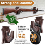 Load image into Gallery viewer, Gun Rack Wall Mount Decor Displays Horizontal Gun Rack Shotgun Bow Wood Hooks