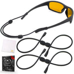 Load image into Gallery viewer, Sunglass Strap Eyeglass Holder No Tail Strap Lanyard Adjustable 2 Cords M Size