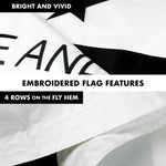 Load image into Gallery viewer, G128  6 Feet Tangle Free Spinning Flagpole (Silver) Come and Take It (Gonzales Cannon) Double Sided Brass Grommets Embroidered 3x5 ft (Flag Included) Aluminum Flag Pole