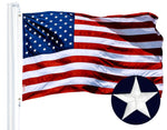 Load image into Gallery viewer, G128 Combo Pack: American USA Flag 3x5 Ft &amp; Alabama AL State Flag 3x5 Ft  Both ToughWeave Series Embroidered 300D Polyester, Embroidered Design, Indoor/Outdoor, Brass Grommets