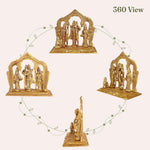 Load image into Gallery viewer, The Fine Living Co. Ram Darbar Includes Rama Sita Laxman Hanuman Murti Idol Statue Gold Plated Figurine for Home Temple Pooja Room Decor Living Room Altar Spiritual Decor