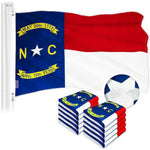 Load image into Gallery viewer, North Carolina State Flag 3x5 Ft 10Pack Embroidered Polyester By G128