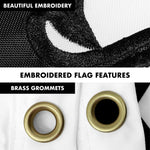 Load image into Gallery viewer, G128 Combo Pack: 6 Ft Tangle Free Aluminum Spinning Flagpole (White) &amp; Come and Take It Rifle White Flag 3x5 Ft, Double ToughWeave Series Double Sided Embroidered 210D Polyester  Pole with Flag
