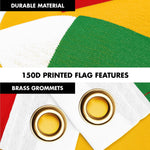 Load image into Gallery viewer, Combo Pack 6 Ft Tangle Free Aluminum Spinning Flagpole Black and Kurdistan