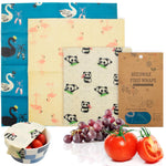 Load image into Gallery viewer, Reusable Beeswax Wraps S M L Sizes Pack of 3 Beeswax Food Wraps Washable