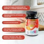 Load image into Gallery viewer, Vitamin C 1000mg Gummies for Adults Kids Antioxidants Vitamin E Assorted Fruit