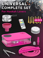 Load image into Gallery viewer, Pink Hookah Set Premium Portable Hookah Set With Everything And Travel Case