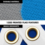 Load image into Gallery viewer, G128 Combo Pack: 6 Ft Tangle Free Aluminum Spinning Flagpole (Black) &amp; New York NY State Flag 3x5 Ft, LiteWeave Pro Series Printed 300D Polyester  Pole with Flag Included