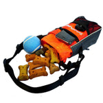 Load image into Gallery viewer, Dog Treat Pouch Orange Belt Clip or Shoulder Carry Dog Treat Training Bag