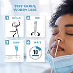 Load image into Gallery viewer, 1 Pack  WELLlife COVID19 at Home Self Test  Results in 10 Minutes, FDA Authorized COVID Home Test, with Noninvasive Nasal Swab, Easy to Use &amp; No Discomfort