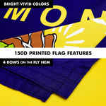 Load image into Gallery viewer, G128 Combo Pack: 6 Ft Tangle Free Spinning Flagpole (White) &amp; Montana Flag 3x5 Ft Printed 150D Polyester, Brass Grommets (Flag Included) Aluminum Flag Pole