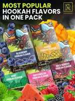 Load image into Gallery viewer, Classic Hookah Flavors Set 5 x 50g non tobacco hookah flavor for your Hookah Bowl (Watermelon Blueberry Mango Wildberry   Mint) Hookah Bundle Pack of 5 Try these Tobacco Free Shisha