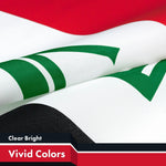 Load image into Gallery viewer, G128 2 Pack: Iraq (Iraqi) Flag  3x5 feet  Printed 150D Indoor/Outdoor, Vibrant Colors, Brass Grommets, Quality Polyester, Much Thicker More Durable Than 100D 75D Polyester