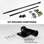 Load image into Gallery viewer, G128  6 Feet Tangle Free Spinning Flagpole (Black) California Double Sided Brass Grommets Embroidered 3x5 ft (Flag Included) Aluminum Flag Pole
