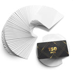 Load image into Gallery viewer, Pearl Color 150 Pcs Sublimation Blanks 3.4x 2.1 x0.0095 inch Double Sided Sublimation Business Card Blanks for Printing of Logos Nameplates and Custom Gifts Ultra Thin Aluminum Alloy Cards