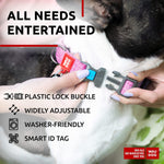 Load image into Gallery viewer, WAUDOG Reflective Cotton Dog Collar Eco Friendly Alt to Nylon Collar for Small Medium and Large Dogs Pet Collar with QR ID Tag Puppy Collar for Large Breed Dogs Adjustable Male Female Dog Collar