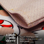 Load image into Gallery viewer, G128 Garden Flag Merry Christmas Three Festive Gnomes 12x18 Burlap Fabric