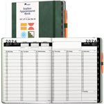 Load image into Gallery viewer, 2026 Hardcover Appointment Book Planner 8.5 x 11 inch Dark Green Large Tabbed Daily Hourly Weekly Planner Schedule Book 15 Minute time Slots Business &amp; Personal Planner Jan 2026 Dec 2026 Dark Green