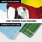 Load image into Gallery viewer, G128 Combo Pack: Flag Pole 6 FT White Tangle Free &amp; It's 5 O'Clock Somewhere Flag 3x5 FT Printed 150D Polyester
