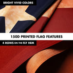 Load image into Gallery viewer, G128 Combo Pack: 6 Ft Tangle Free Aluminum Spinning Flagpole (Black) &amp; Texas TeaStained Flag 3x5 Ft, LiteWeave Pro Series Printed 300D Polyester  Pole with Flag Included
