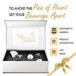 Load image into Gallery viewer, Appreciation Gifts for Couples – Couples Gifts Set with Martini Wine Glasses Glass Charms – Practical and Cute Couple Gifts for Anniversary Wedding Engagement