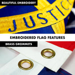 Load image into Gallery viewer, G128  6 Feet Tangle Free Spinning Flagpole (Black) Georgia Flag Brass Grommets Embroidered 3x5 ft (Flag Included) Aluminum Flag Pole