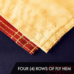 Load image into Gallery viewer, G128 Combo Pack: American USA TeaStained Flag 4x6 Ft &amp; Texas TeaStained Flag 4x6 Ft  Both ToughWeave Pro Series Embroidered 420D Polyester, Embroidered Design, Indoor/Outdoor, Brass Grommets