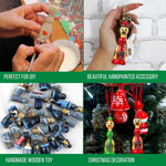 Load image into Gallery viewer, 10 pcs Unfinished Wood Chess Pieces King Paint Your Own DIY Chess Keychain