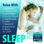 Load image into Gallery viewer, Weight Loss Sleep Aid Night Time Shred Fast Fat Burner, Melatonin L theanine Cla Ashwagandha Valerian Root 5HTP Pill, Appetite Suppressant Metabolism Booster Calm Supplement for Women Men, 60 Capsule